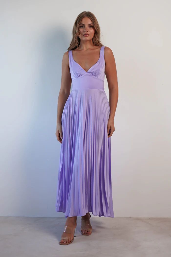 Fashion Women's Wear Pleated V-neck Sling Dress