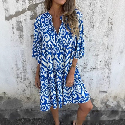 Bohemian Women's Loose Dress Print